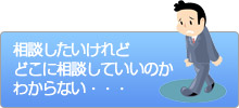 相談したいけれどどこに相談していいのかわからない・・・